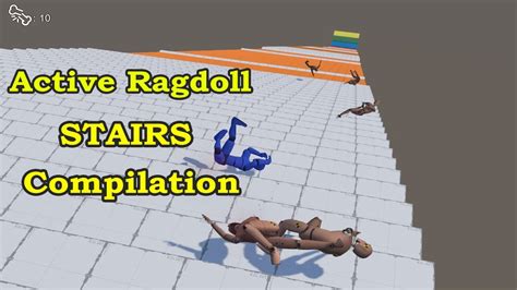 Active Ragdolls Falling Down The Stairs YouTube