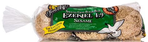 Ezekiel Sesame Burger Buns Frozen Organic 16 Oz Food For Life