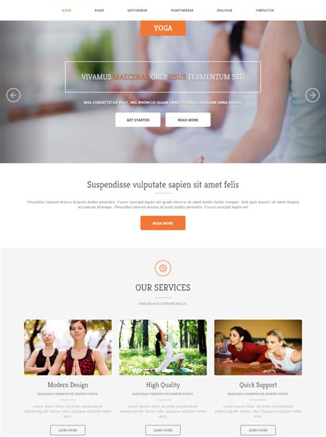 But starting the process of building a yoga website with a yoga website template can be a shortcut to some bad website choices. Yoga Classes Website Template - Yoga - Sports - DreamTemplate
