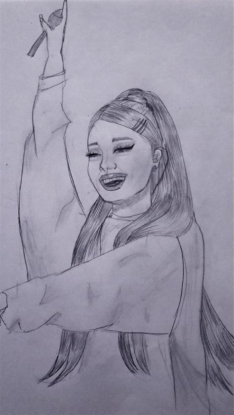 Sketch Of Ariana Grande Book Art Drawings Easy Drawings Sketches