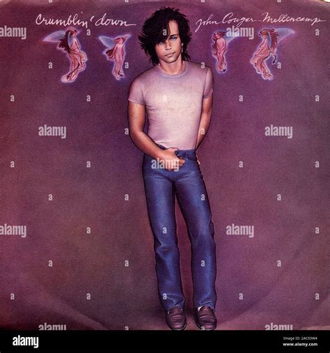 John Cougar Mellencamp Crumblin Down Vintage Vinyl Album Cover Stock Photo Alamy