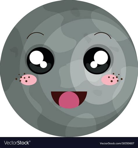 Mercury Planet Kawaii Character Vector Illustration Design Download A