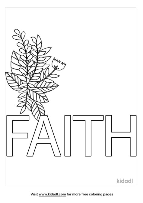 Coloring Pages Faith Bible Alphabet Sheets Kids Printable Christian