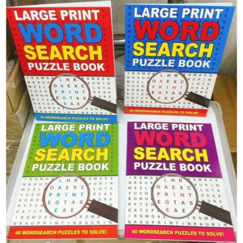 Large Print Word Search Puzzle Book Lazada PH