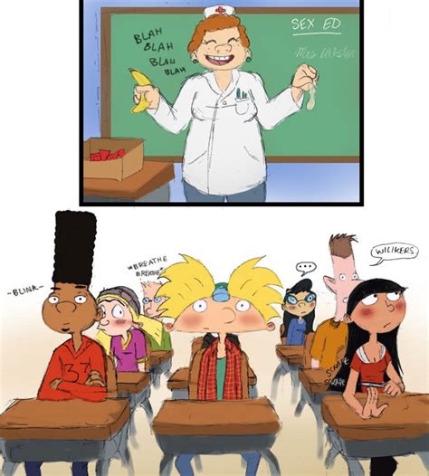 Hey Arnold Hey Arnold Arnold And Helga Nickelodeon Cartoons