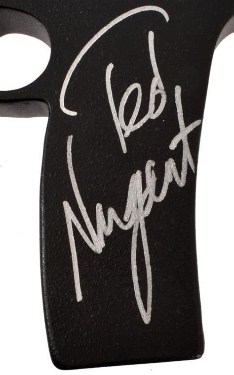 Ted Nugent Autographed Ar 15 Indy Custom Guitar