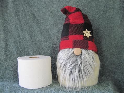 Gnome Pattern Gnome Toilet Paper Roll Cover Etsy Gnome Patterns
