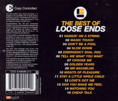 Loose Ends The Best Of Loose Ends Cd Jpc