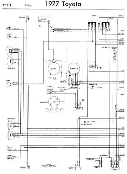 1 humbucker, 2 single coil 5 way switch w push/pull coil tap. repair-manuals: Toyota Pickup 1977 Wiring Diagrams