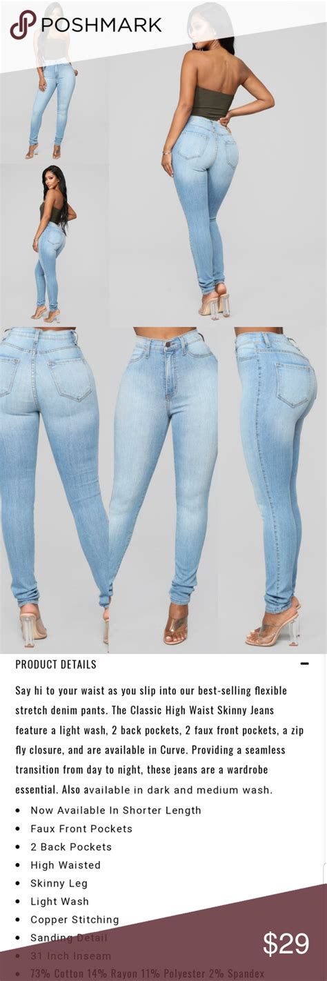 Fashion Nova Size Chart Jeans