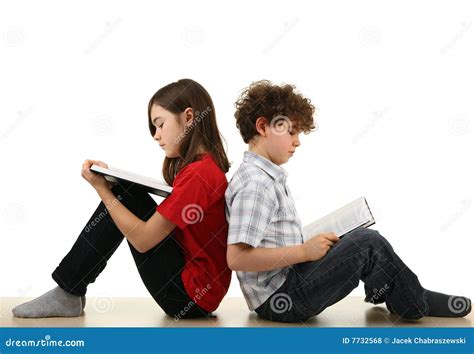 Kids Reading At Home Stock Photo Image Of Copybook Homework 7732568