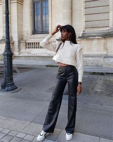 Trendy Basics To Wear With Leather Pants This Fall Outfit Inspo
