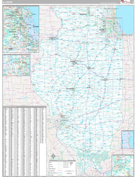 Illinois Zip Code Maps