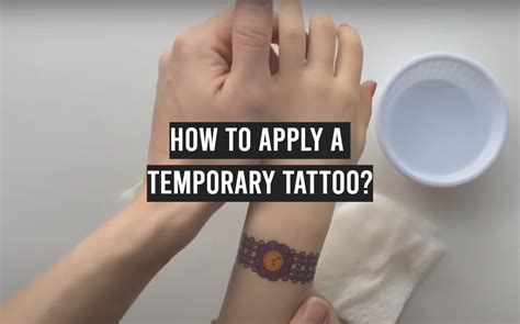 How To Apply A Temporary Tattoo Tattooprofy