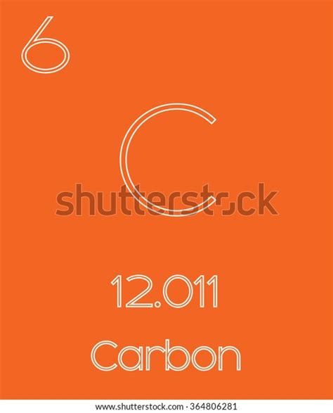 Informative Illustration Periodic Element Carbon Stock Illustration