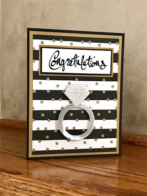 Engagement Card Handmade Engagement Card Congratulations On Your