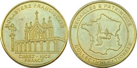 Jeton Touristique Médailles Et Patrimoine Nice Monastère De