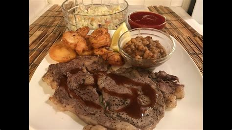 Kosher salt, divided, plus more, 1/2 tsp. Monday Much Out: Rib Eye Steaks, Shrimp, Baked Beans and ...