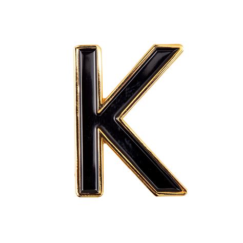 Enamel Letter K Pin Alphabet Pins Lapel Pins A Z Letter Etsy