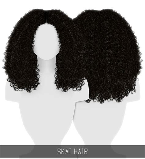 Skai Hair Simpliciaty Sims 4 Curly Hair Sims Hair Sims 4 Afro Hair