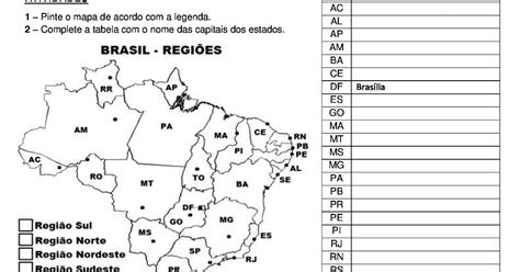 Encontre As Capitais Das Unidades Da Federação Brasileira No Caça-palavras