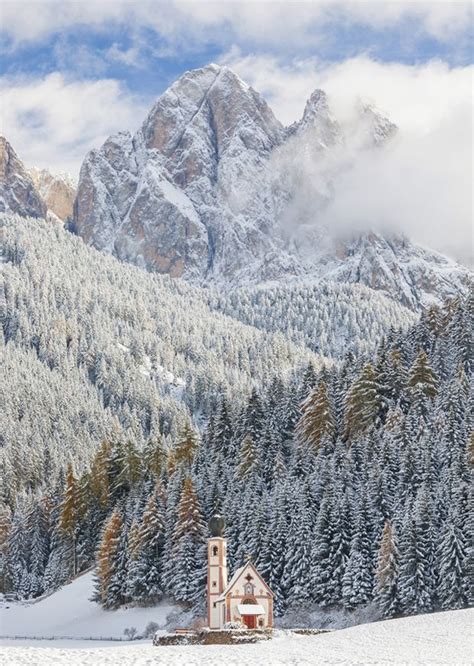 9 Awe Inspiring Churches In The Snow Winter Scenery Old Country