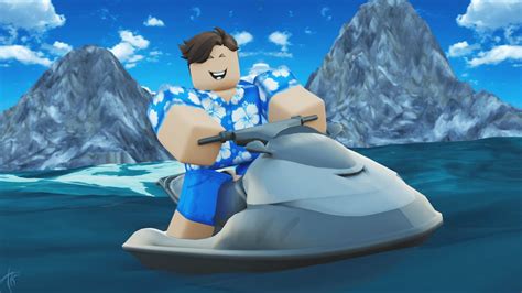 Jetski Thumbnail Roblox Gfx Speed Art Youtube