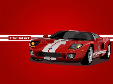 Fondos Gratis Fondos Autos Ford Gt Vector