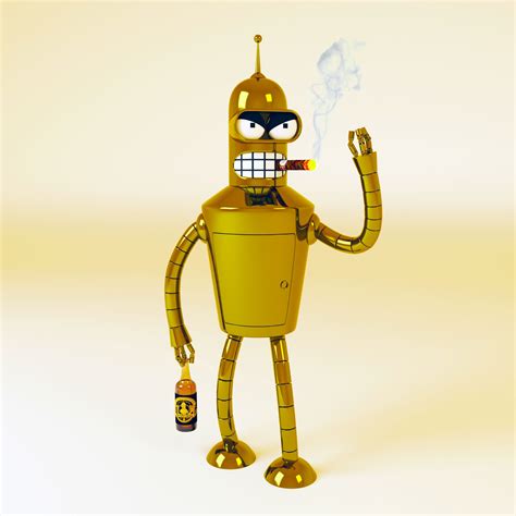 Bender Bending Rodriguez Toy From 3d Printable Model