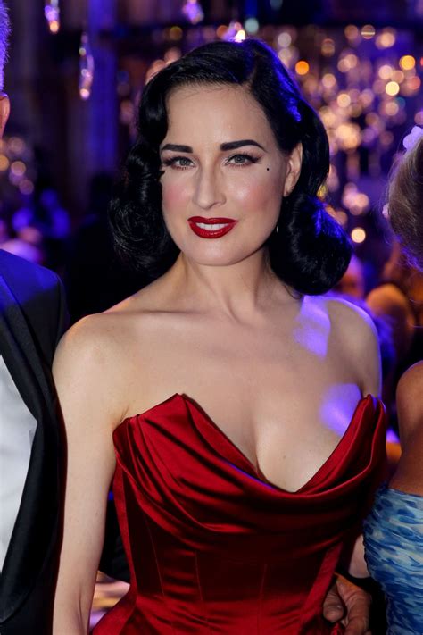 Dita Von Teese At Life Solidarity Gala At Spiegelzelt In The City Hall Hawtcelebs