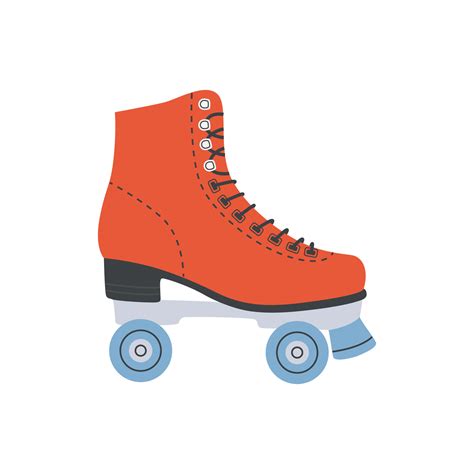 Red Roller Skate Vintage Quad Skates Girls Wearing Retro Fashion