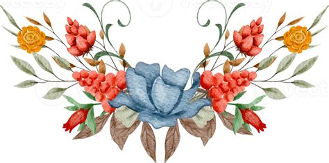 Watercolor Flower Arrangement 34924093 Png