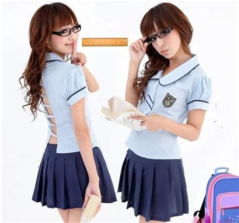 Free Shipping New Sexy Lingerie Cosplay Youth Student Uniforms Women