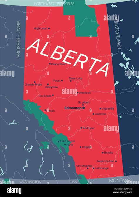 Map Of Alberta Canada With Cities And Towns Get Map Update