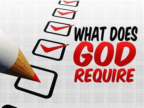 What Does God Require Hubpages