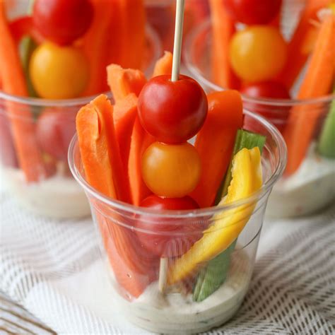 5 foolproof thanksgiving appetizers and desserts the kids can help make. Veggie Cups | Recipe | Veggie cups, Thanksgiving ...