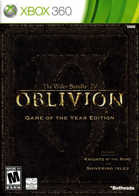 The Elder Scrolls Iv Oblivion Game Of The Year Edition Xbox 360