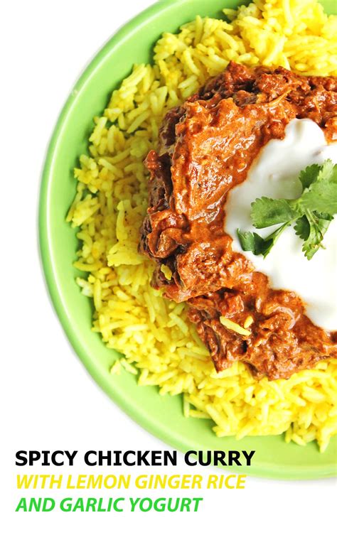 You can easily adapt this same chicken curry recipe to make either of these versions of chicken curry. Spicy chicken curry with lemon ginger rice and garlic ...
