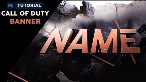 Call Of Duty Modern Warfare Banner Tutorial Photoshop Cc Youtube