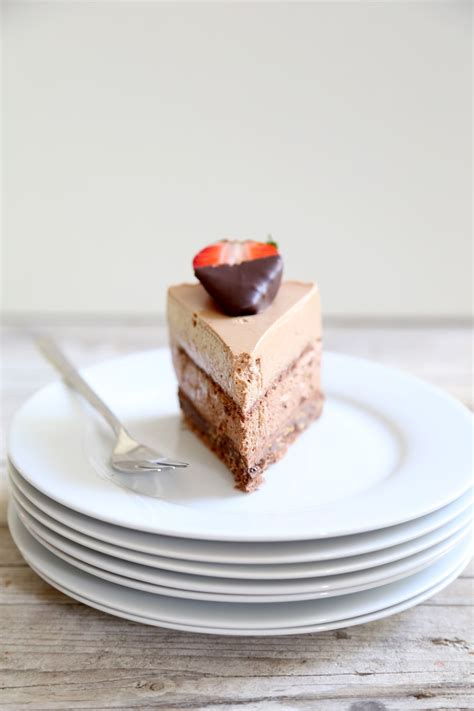 This double chocolate mousse cake was one of our premier offerings. double chocolate mousse cake via Baking My Way Through ...