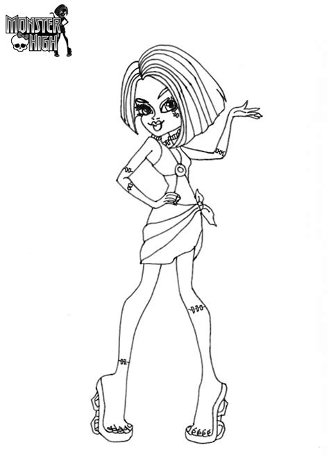 Printable Monster High Doll Coloring Pages Monster High Halloween