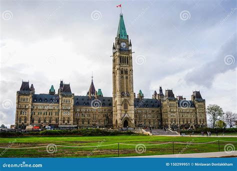 Parliament Of Canada Building In Ottawa Stock Image Image Of
