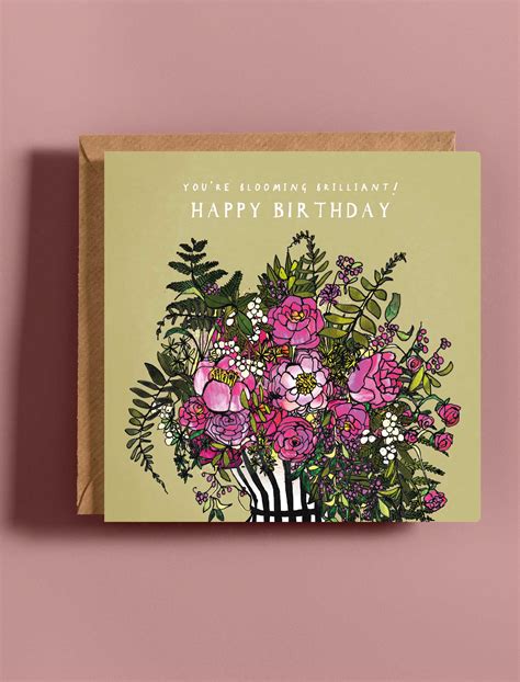 Greeting Card Blooming Spring Katie Cardew Illustrations