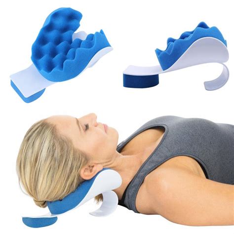 Pain Relief Pillow Neck And Shoulder Muscle Relaxer Traction Device For