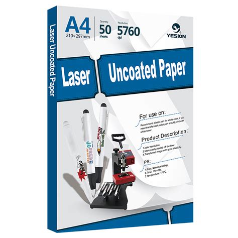Laser Uncoated Transfer Papersmart Paperlaser Transfer Paper