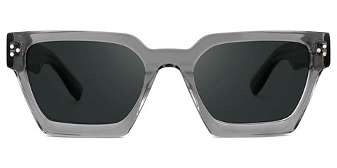 Dejan Rectangle Grey Sunglasses Vooglam