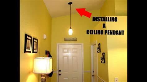 Installing A Ceiling Pendant Light Youtube