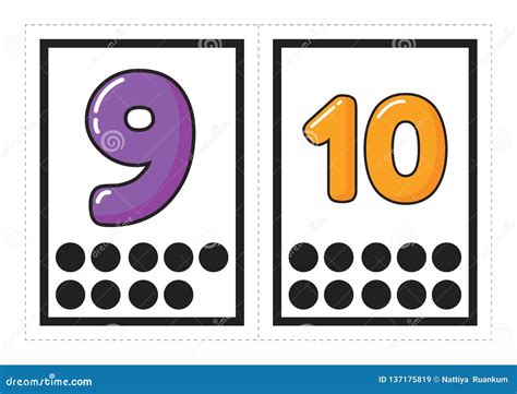 Printable Flash Card Collection For Numbers With The Corresponding