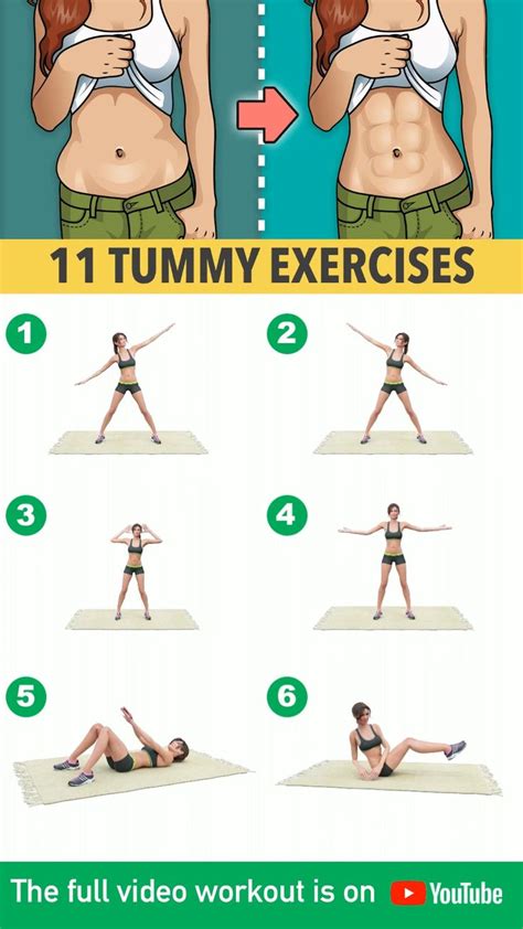 Tummy Tightening Exercises At Home Workout From Home [video] Stomach Workout Workout Videos