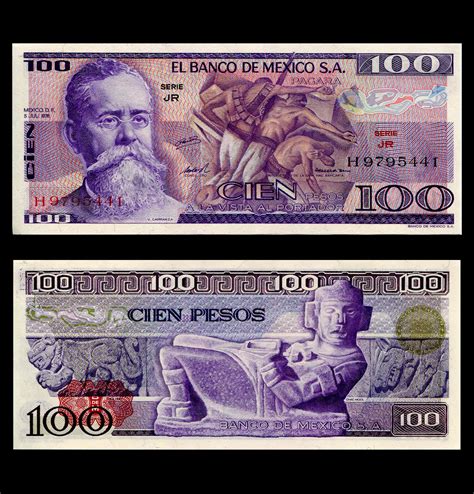 Arriba Foto Billete De Pesos Mexicanos Bicentenario Mirada Tensa